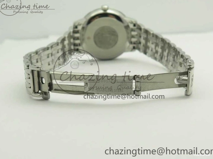 0712 De Ville Prestige Ladies 32.7mm SS MKF 1:1 Best Edition White Dial RG Markers on SS Bracelet MIYOTA Soft 7970